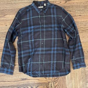 Burberry Britt Men’s Plaid Button Down Shirt